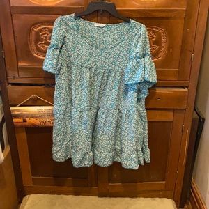 Chic Soul Floral Tiered Top